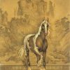 File tranh Mã Đáo Thành Công 480 - File gốc tranh Ngựa Thủy Mặc