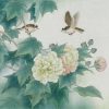File tranh Đôi Chim Trên Cành Hoa 535 - File gốc Tranh Hoa Cỏ