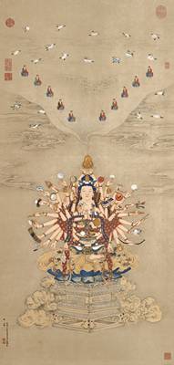 Tranh Phật Bà Nghìn Tay Nghìn Mắt 1120 – File gốc JPG Tranh Phật